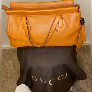 Gucci Lady Tassel Bamboo Top Handle Hand bag